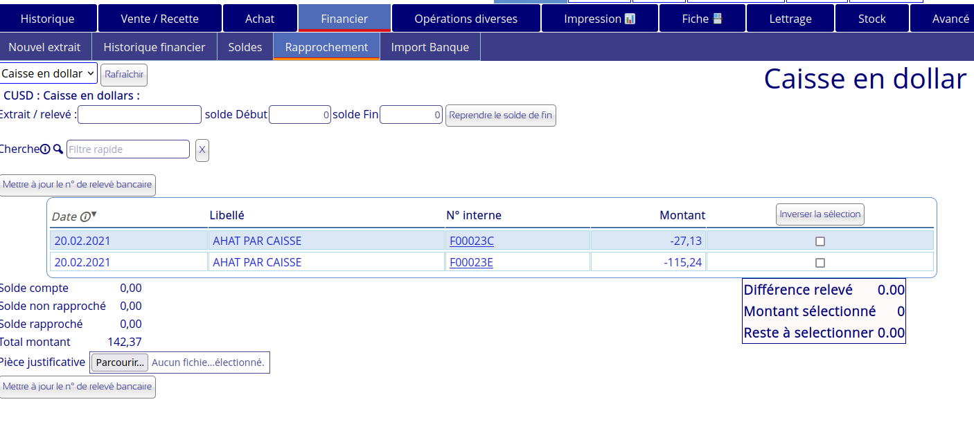 Rapprochement bancaire